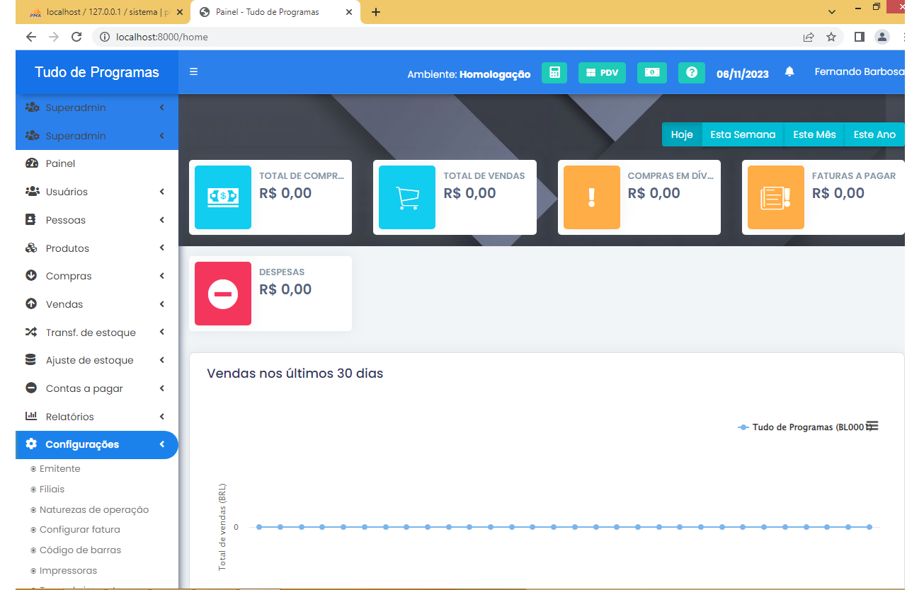 Sistema PHP 8 ERP SLYN SMS completo 2023