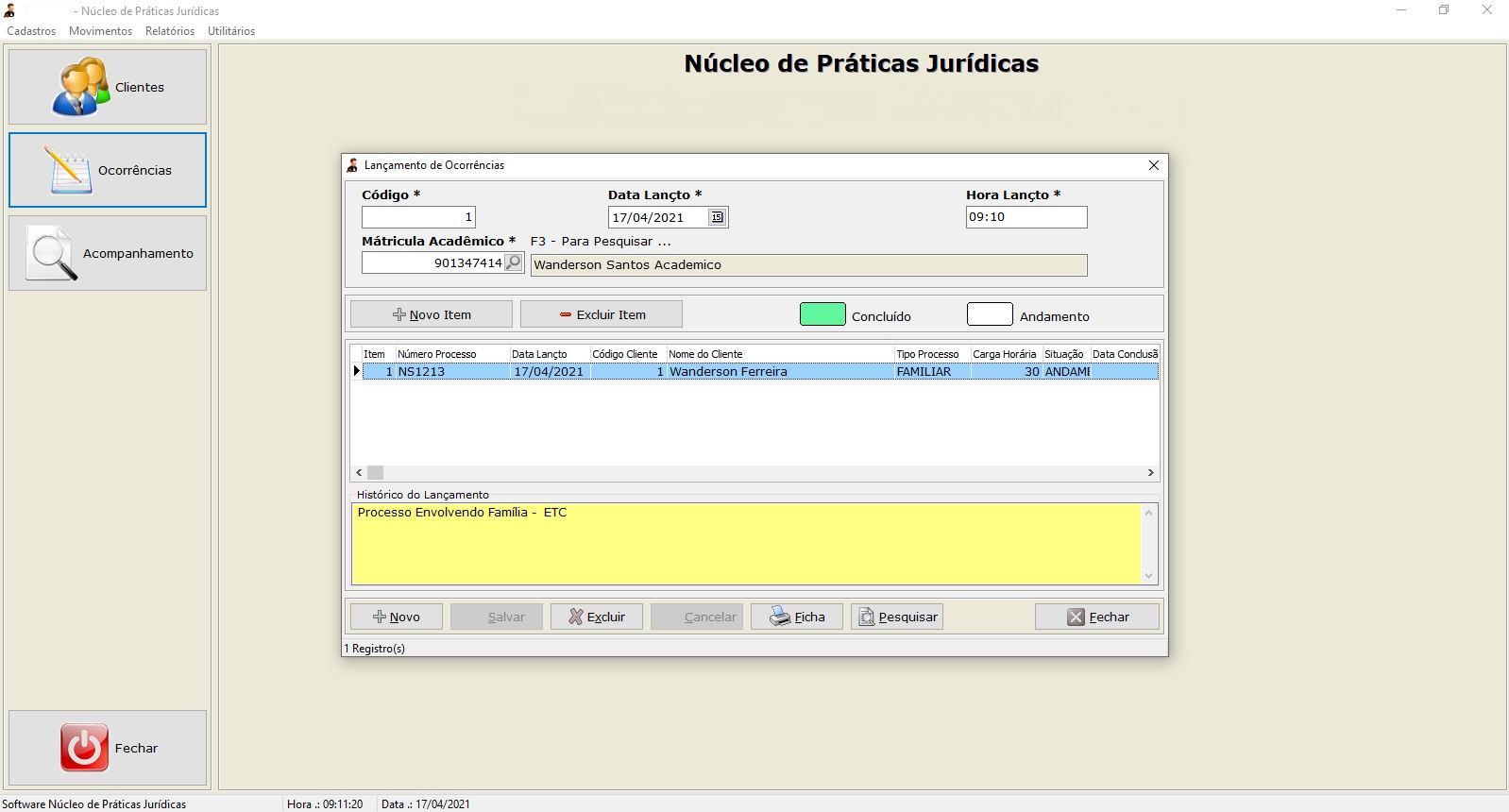 Programa de Direito Advocacia Jurídico em Delphi 10 com código fonte